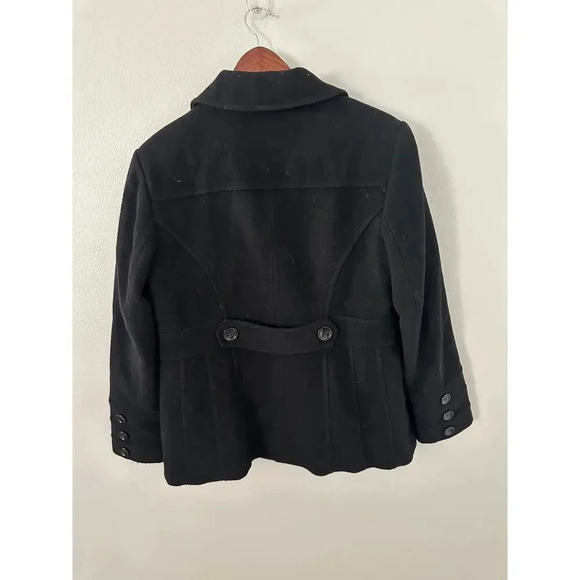 St. John's Bay Black Pea Coat - Picture 3 of 4